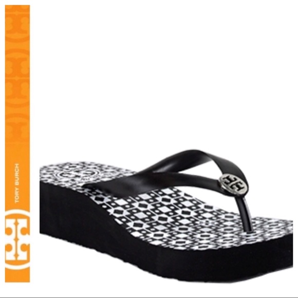 tory burch wedge flip flops sale
